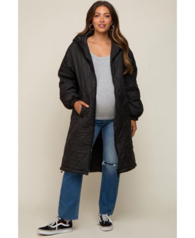 Pinkblush Women's Quilted Long Puffer Jacket