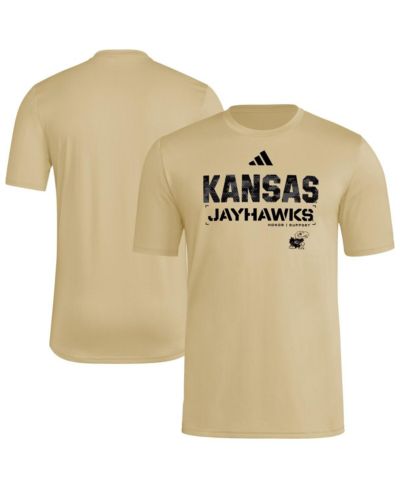 Мужская футболка Adidas Kansas Jayhawks 2025 Military Appreciation AEROREADY