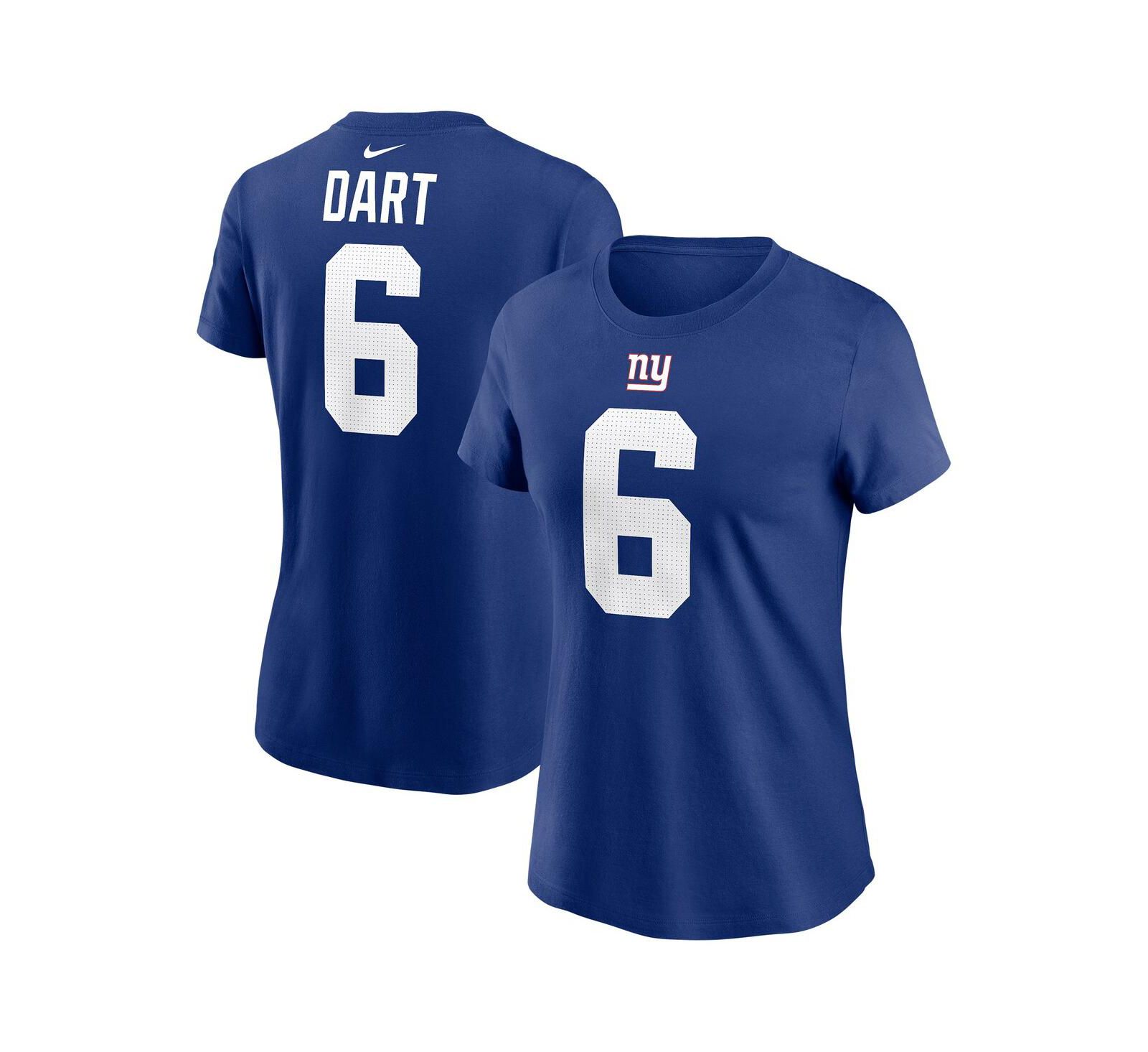 Nike Women's Jaxson Dart Royal New York Giants Name & Number T-Shirt
