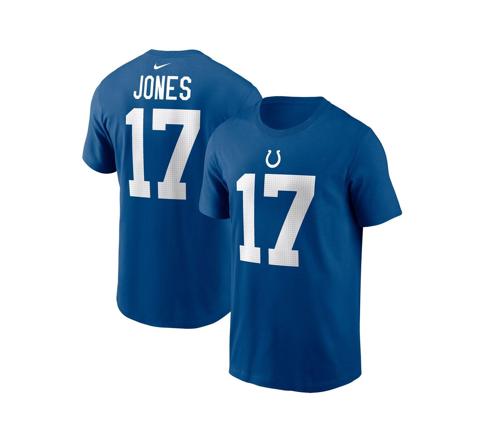 Nike Men's Daniel Jones Royal Indianapolis Colts Name & Number T-Shirt