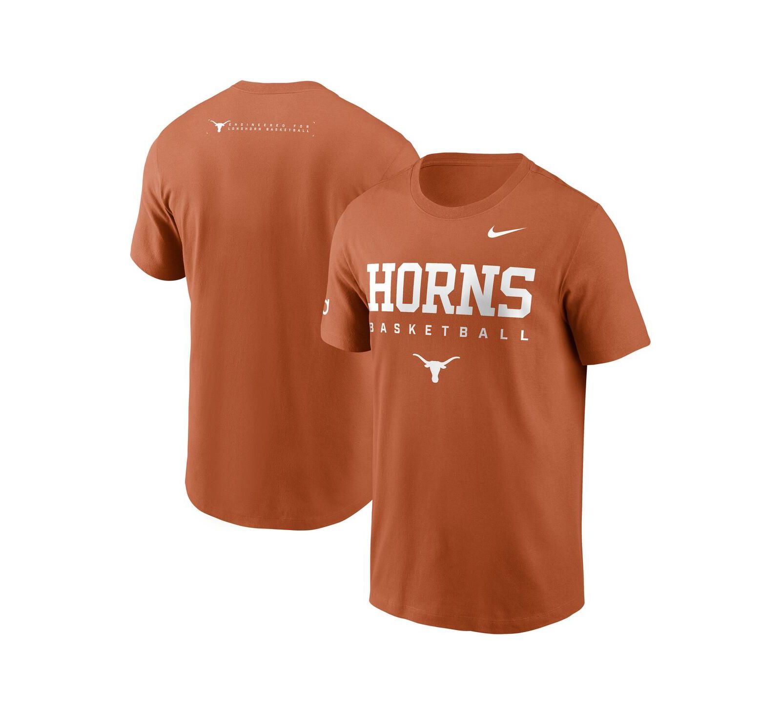 Мужская футболка Nike Texas Orange Texas Longhorns 2025 Courtside Basketball Legend Dri-FIT