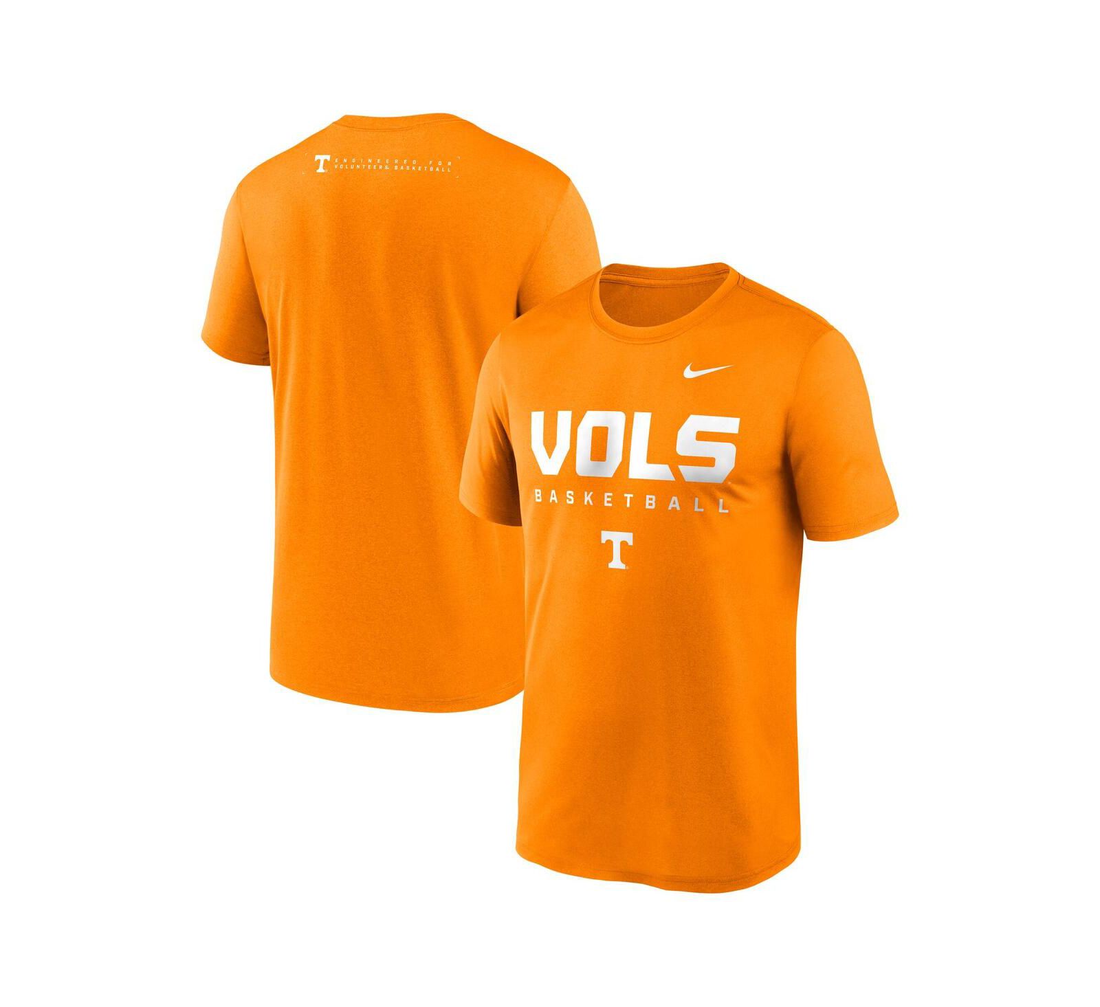 Мужская футболка Nike Tennessee Orange Tennessee Volunteers 2025 Courtside Basketball Legend Dri-FIT