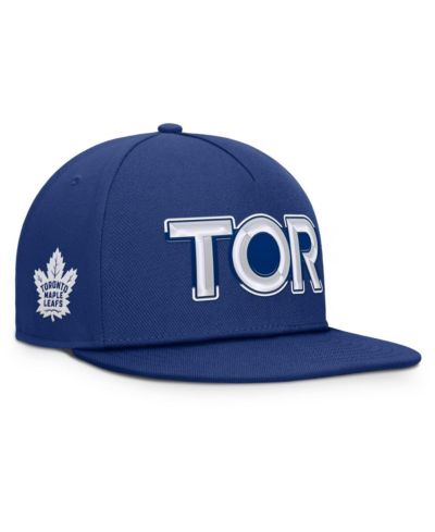 Мужская кепка Fanatics Blue Toronto Maple Leaf's Authentic Pro Rink Team Code Snapback