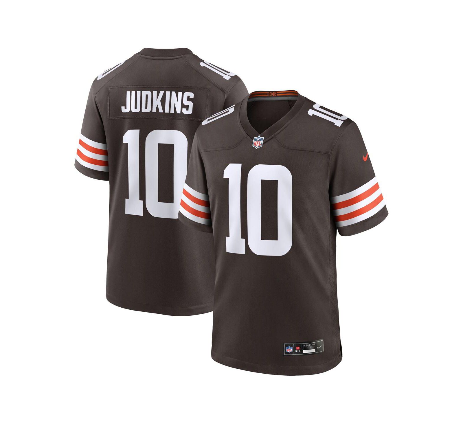 Nike Men's Quinshon Judkins Brown Cleveland Browns 2025 NFL Draft Game Jersey