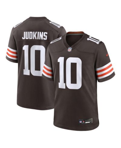 Мужская джерси Nike Quinshon Judkins Brown Cleveland Browns 2025 NFL Draft Game