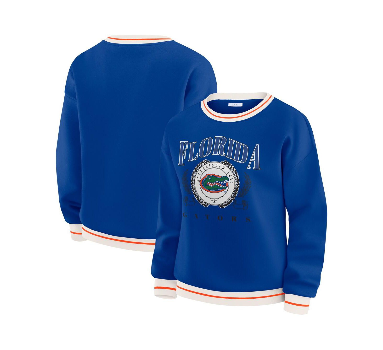 Женский свитшот WEAR by Erin Andrews Royal Florida Gators Seal