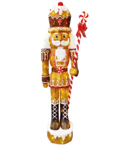 Рождественский садовый солдат Puleo International Gingerbread, 6'