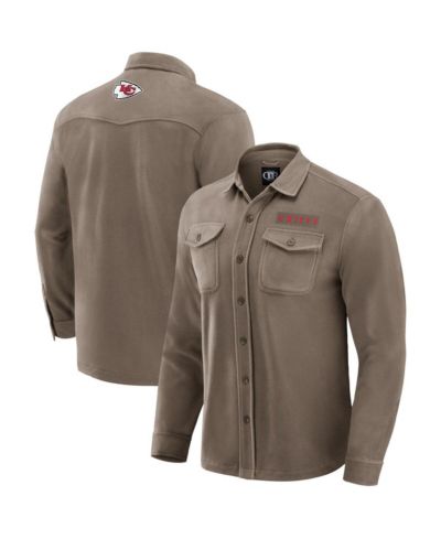 Darius Rucker Collection by Fanatics Мужская рубашка Kansas City Chiefs Polar Fleece Button-Up