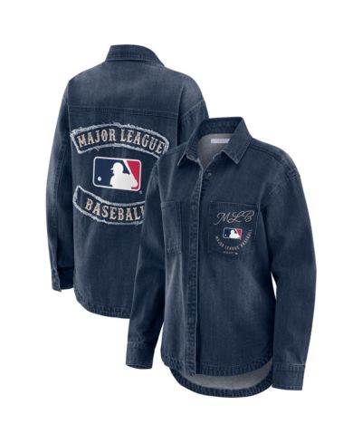 WEAR by Erin Andrews Женская джинсовая шacket MLB Washed Oversized
