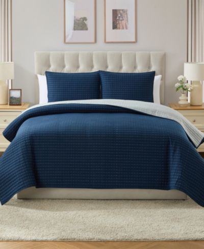 Комплект из 3-х стеганых одеял VCNY Home Embroidered Pick Stitch Microfiber, King