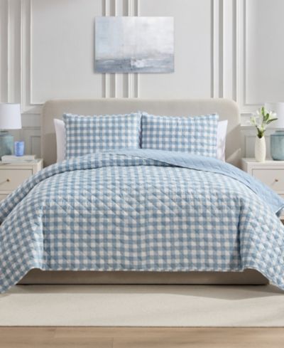VCNY Home Комплект из 3 одеял в клетку Gingham, Full/Queen