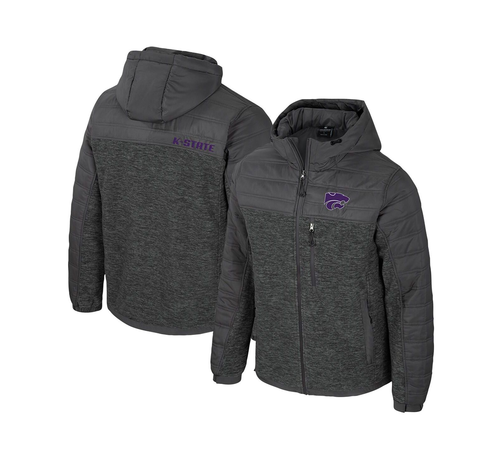 Мужская куртка-худи Colosseum Kansas State Wildcats Nightman Full-Zip