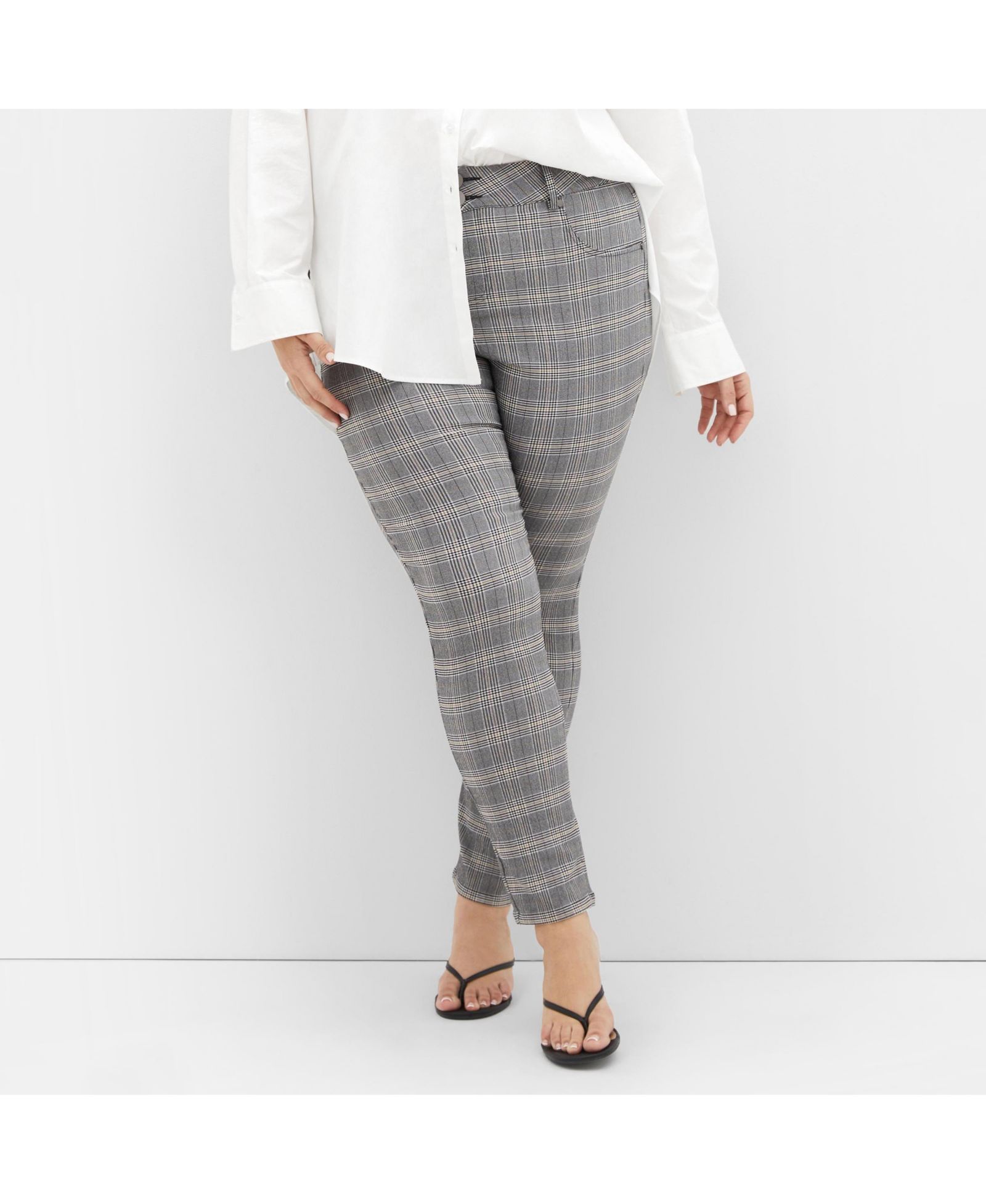 CITY CHIC Women's Bengaline Check Pant