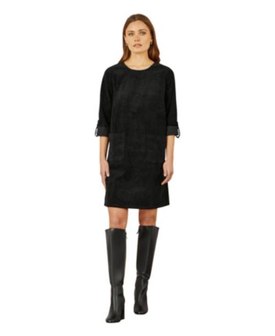 Yumi Women's Cord Tunic Dress With Pockets
