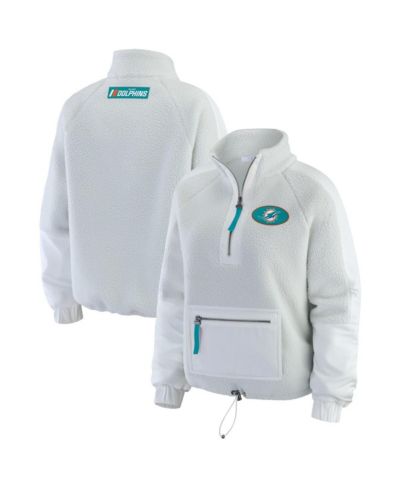 Женский комплект WEAR by Erin Andrews Miami Dolphins Polar Fleece Half-Zip Jacket, белый