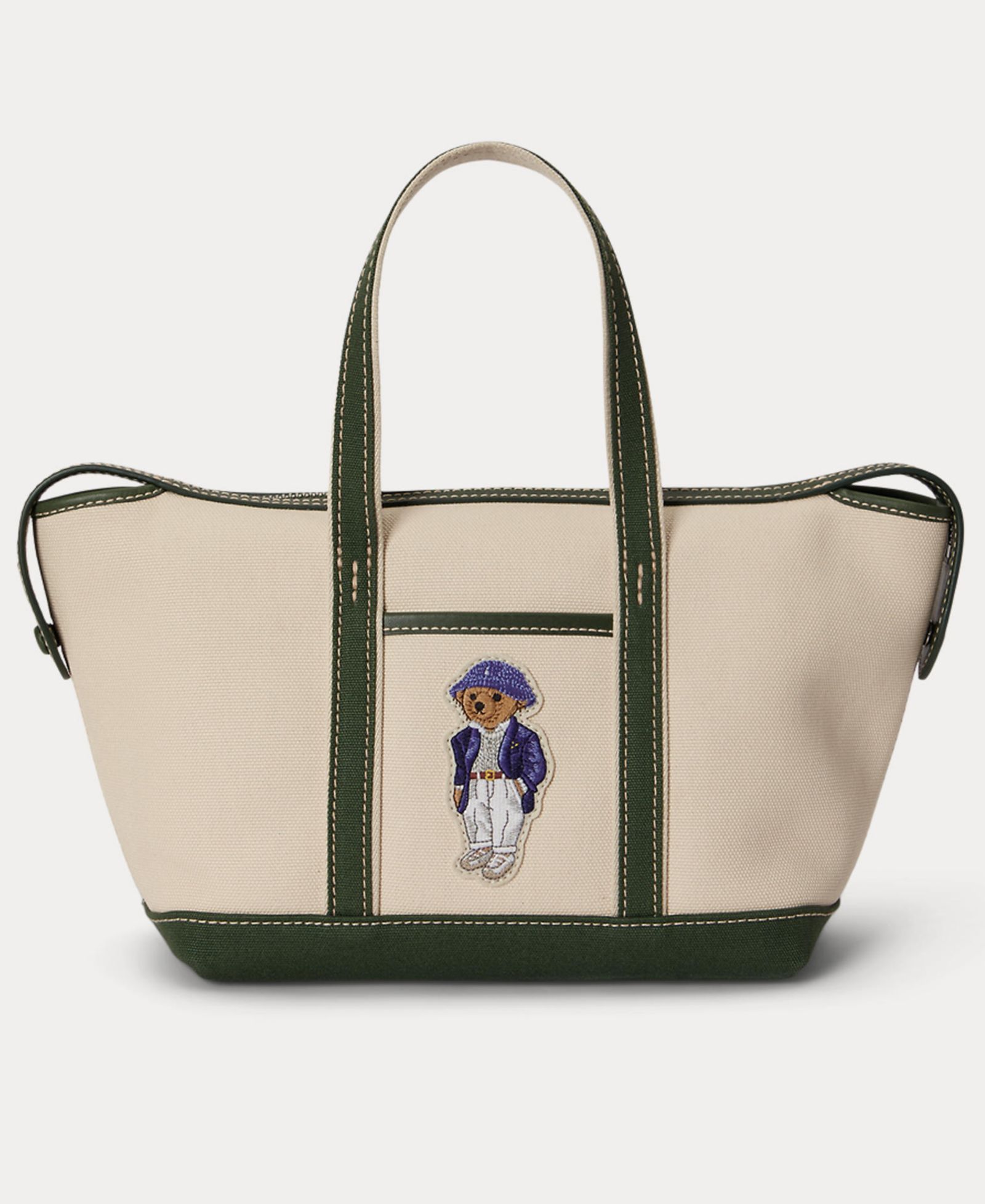 Polo Ralph Lauren Women's Bear Canvas Mini Shopper Tote