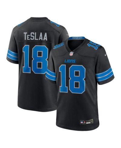 Nike Мужская джерси Detroit Lions Alternate Game Player, черная