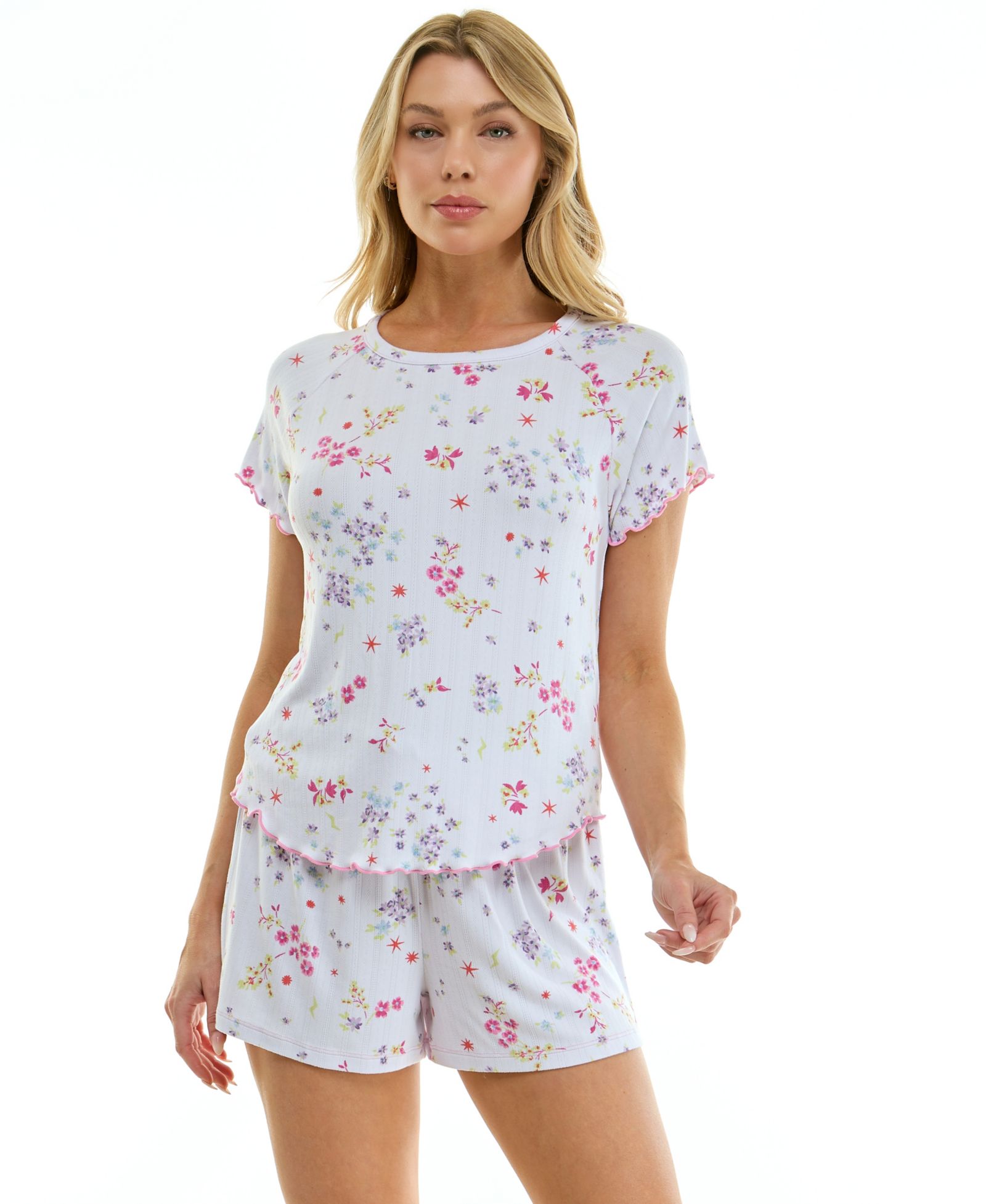 Roudelain женский комплект из топа с коротким рукавом и шорт 2-Piece Set