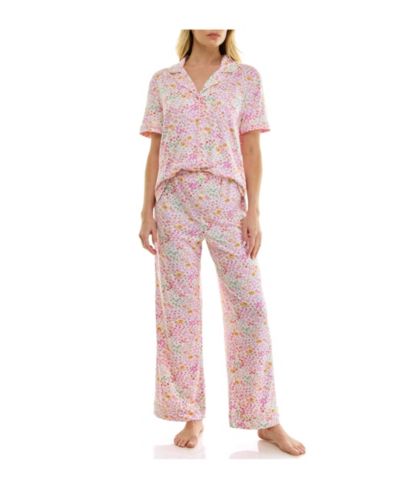 Женский комплект из рубашки и брюк Roudelain Short-Sleeve Shirt and Pants, 2-Piece Pajama Set