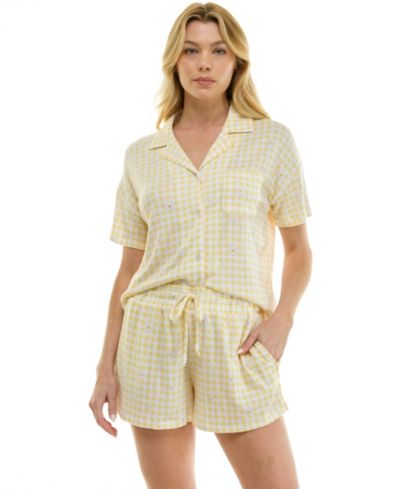 Комплект из топа и шорт Roudelain Women's Collared Top and Pull-On Shorts