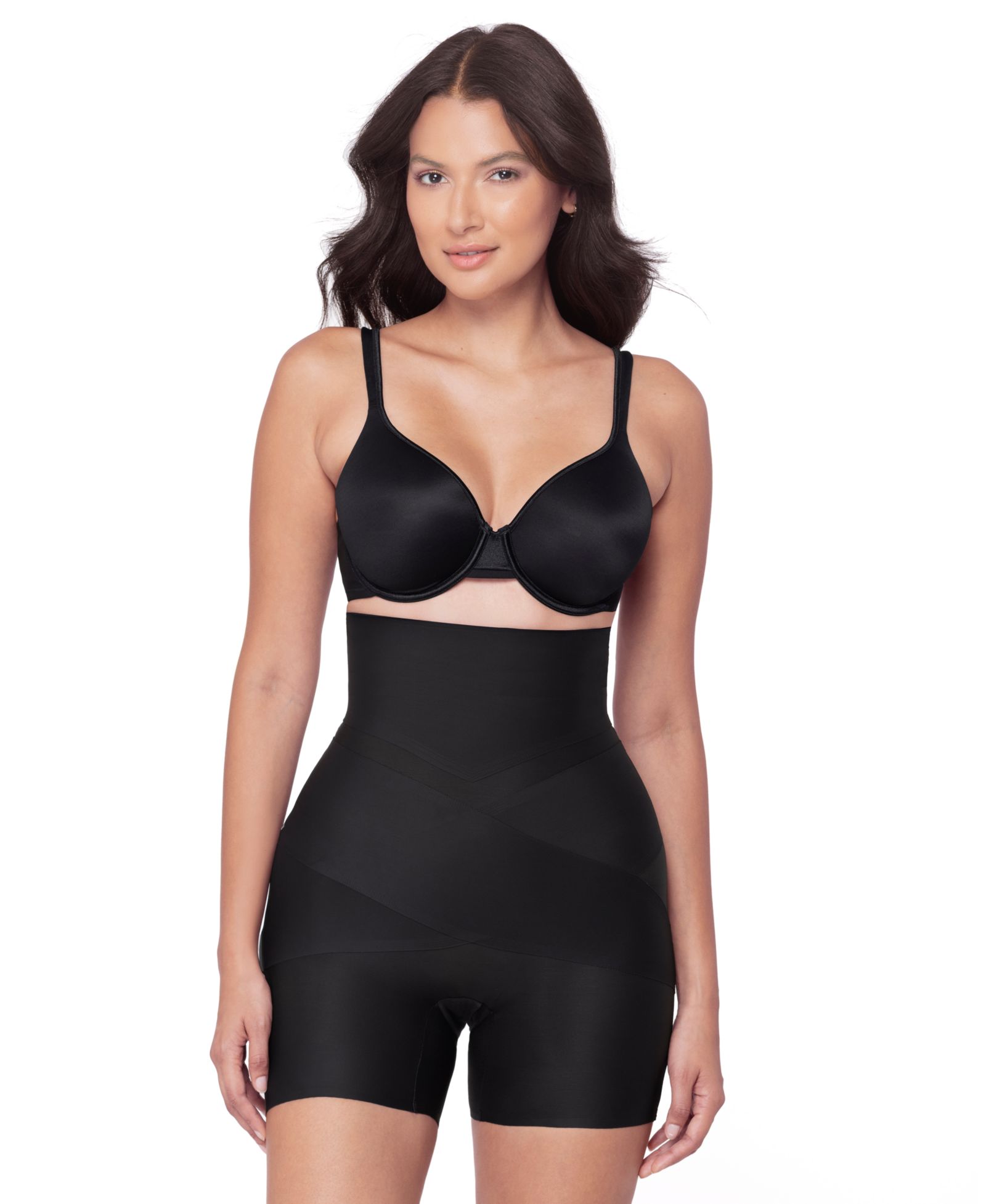 Miraclesuit Women's Flex Ability High-Waist Mid-Thigh Shaping Shorts 2578