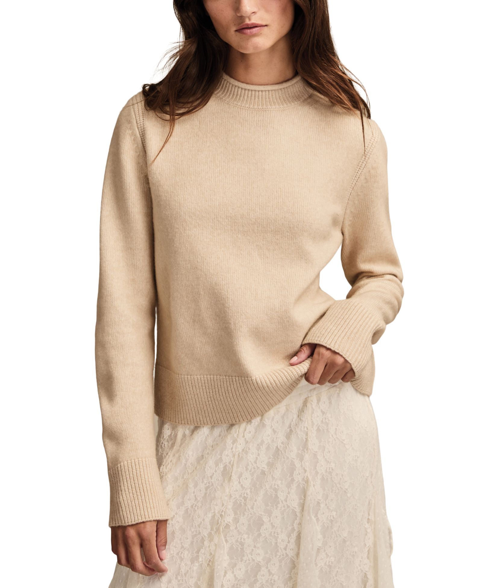 Lucky Brand Women's Cloud Soft Roll Neck Sweater