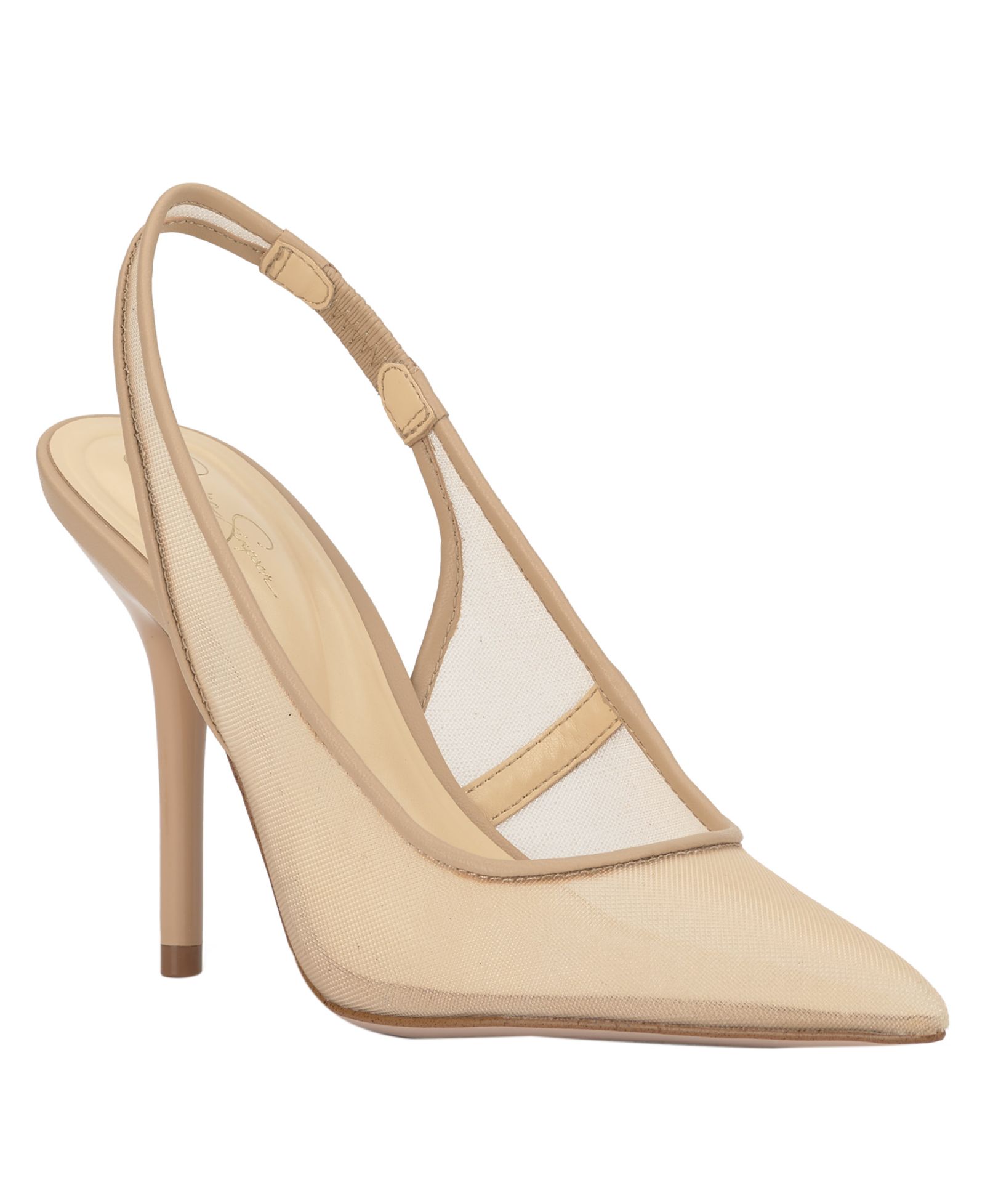 Женские туфли-лодочки Jessica Simpson Women's Liliere Mesh Pointed-Toe Slingback