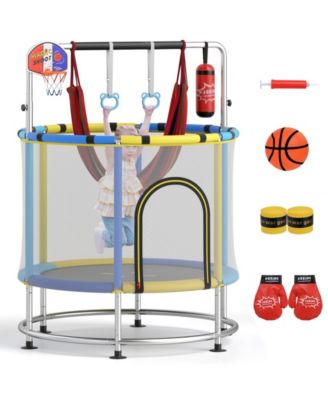 Sugift 55" Kids Trampoline Gift for for 3-6 Years Old Boys and Girls