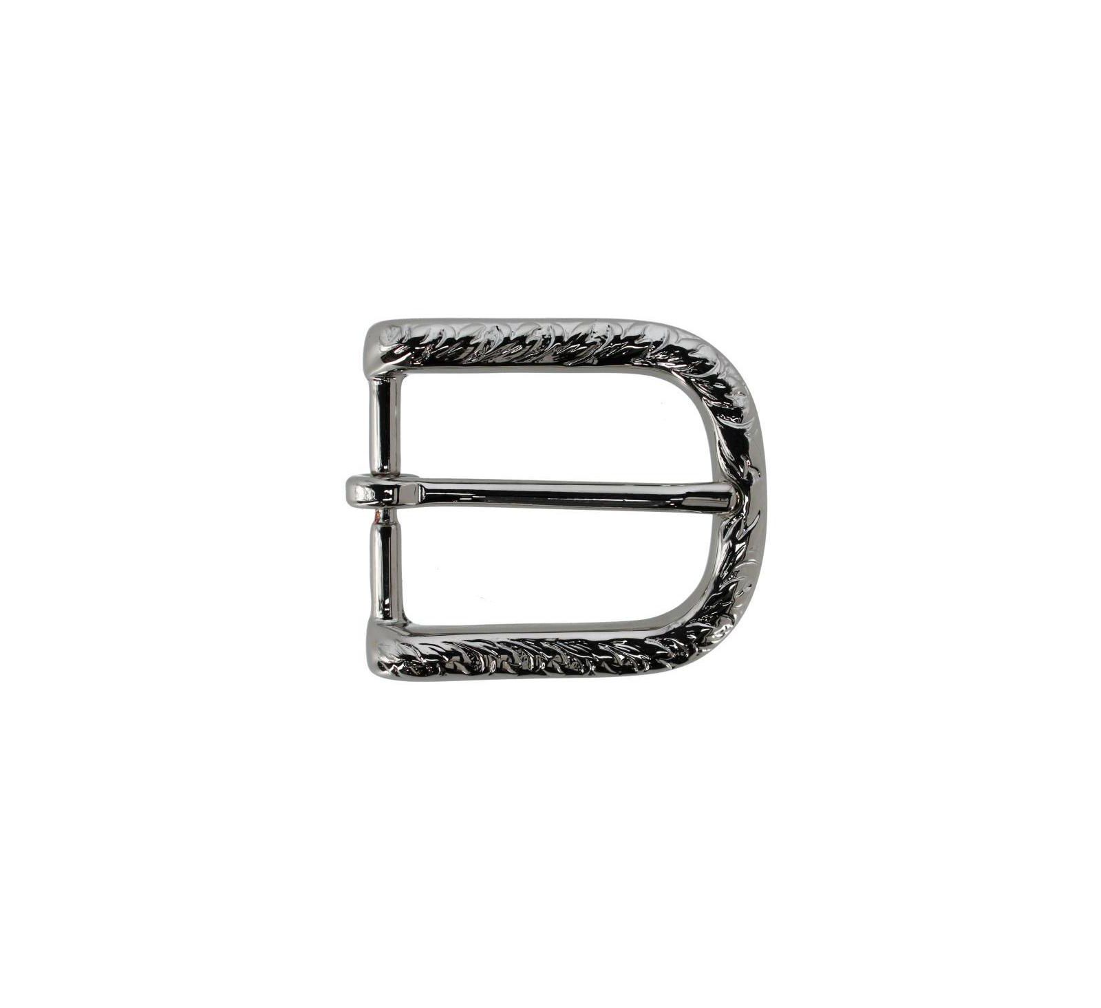 TRAFALGAR Men's 30mm Italian Rippled Textured Solid Brass Harness Belt Buckle