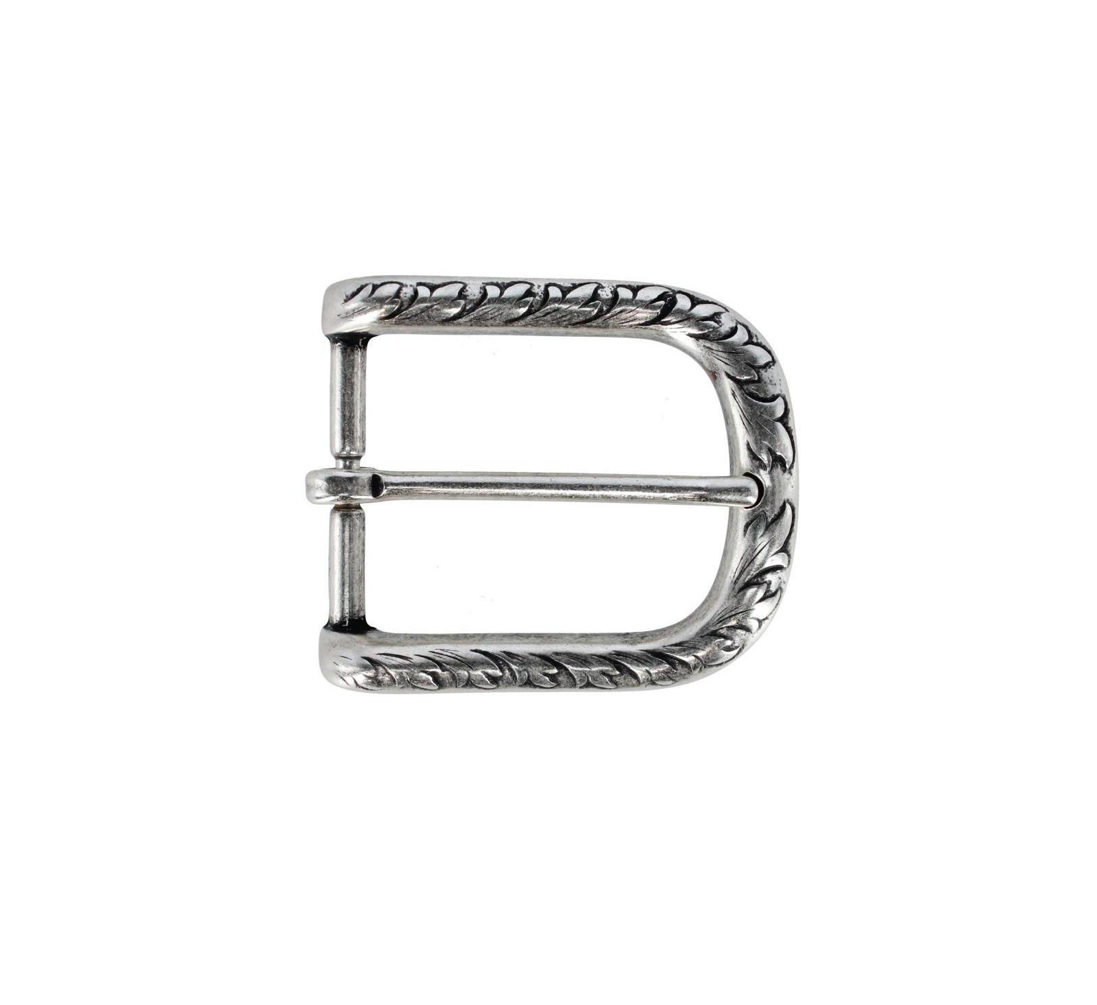 TRAFALGAR Men's 35mm Italian Distinct Vineyard Solid Brass Harness Belt Buckle