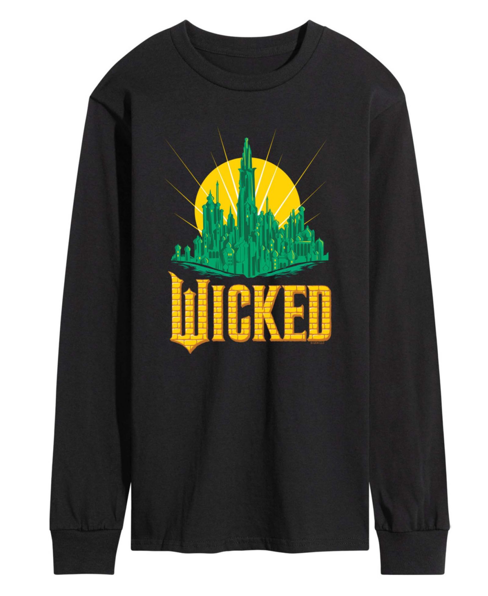Мужская футболка AIRWAVES Wicked Part 2 Emerald City Graphic Printed Long-Sleeve