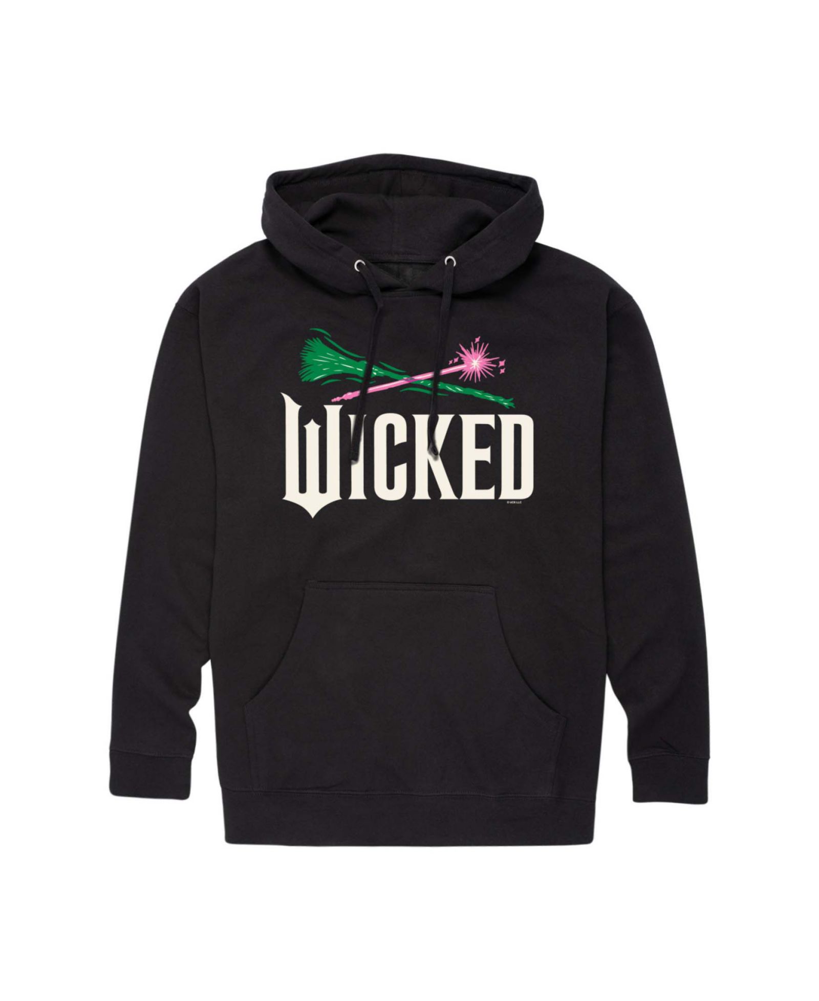 AIRWAVES Men's Wicked Part 2 Broom and Wand Logo Long-Sleeve Pull-On Hoodie