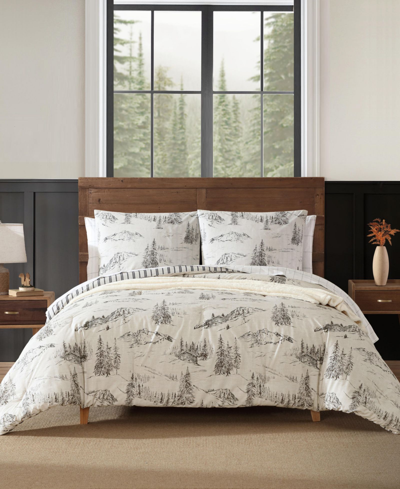Eddie Bauer Rocky Mountain Cabin Reversible 2-Pc. Comforter Set, Twin