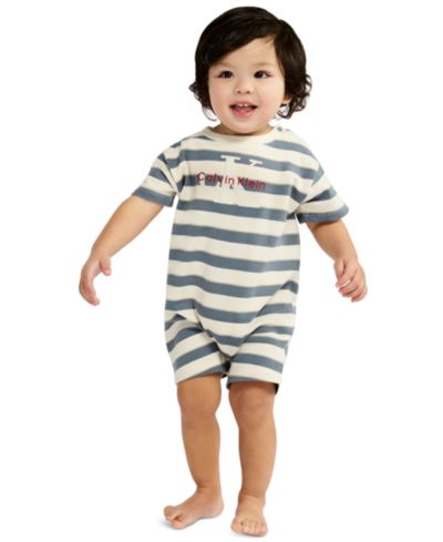Детский комбинезон Calvin Klein Baby Boys' French Terry Striped Crewneck