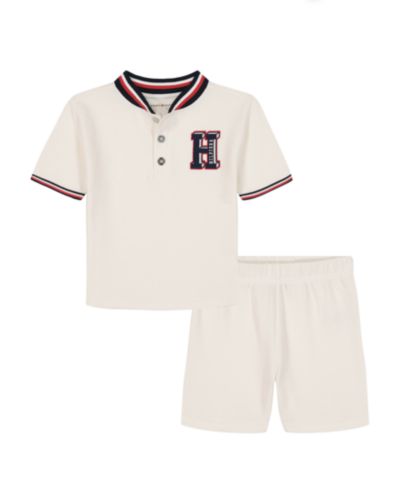 Tommy Hilfiger комплект из футболки и шорт Pique Baseball для мальчиков, 2-Piece Set