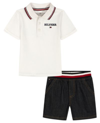 Tommy Hilfiger Детский комплект из футболки с воротником поло и шорт с резинкой, 2-Piece Set