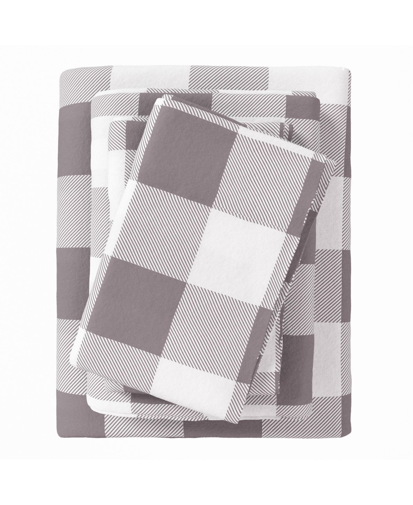 Linery & Co. Ultra-Soft Turkish Cotton Plaid Flannel Sheet Set