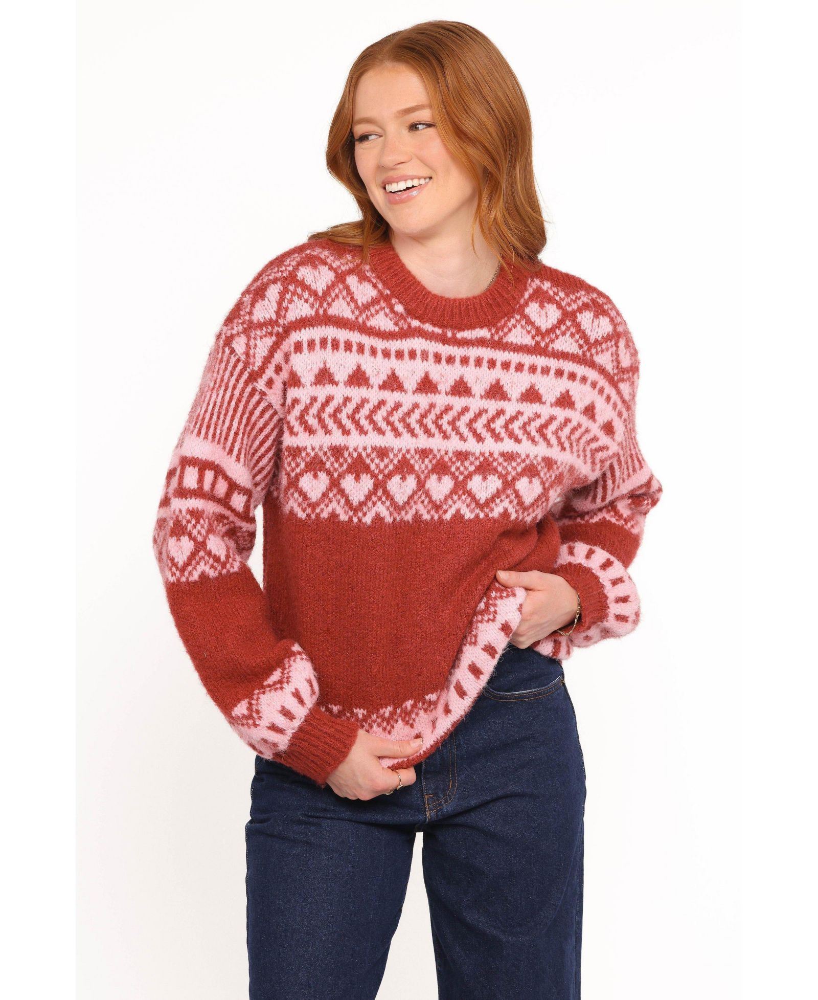 Petal and Pup Women's Zinnia Fairisle Knit Sweater