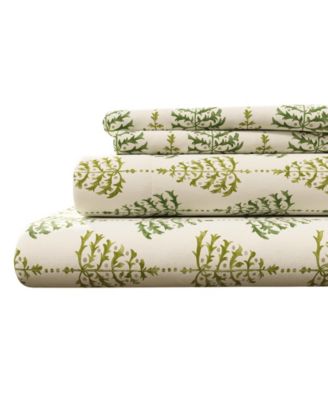 Linery & Co Ultra-Soft Turkish Cotton Flannel Holiday Print Sheet Set