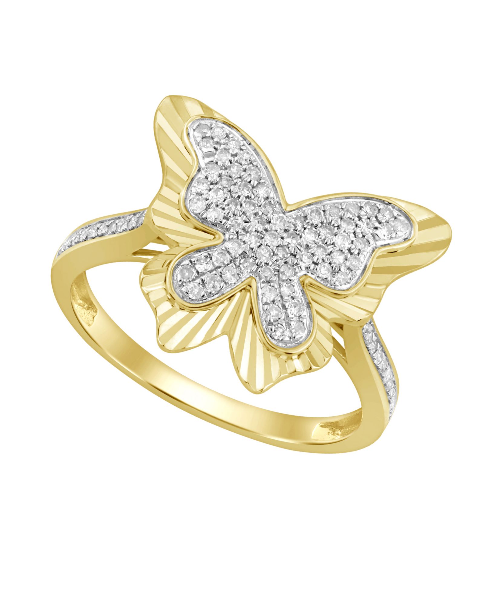 Кольцо Macy's Diamond (1/4 ct. t.w.) в 10k Yellow Gold