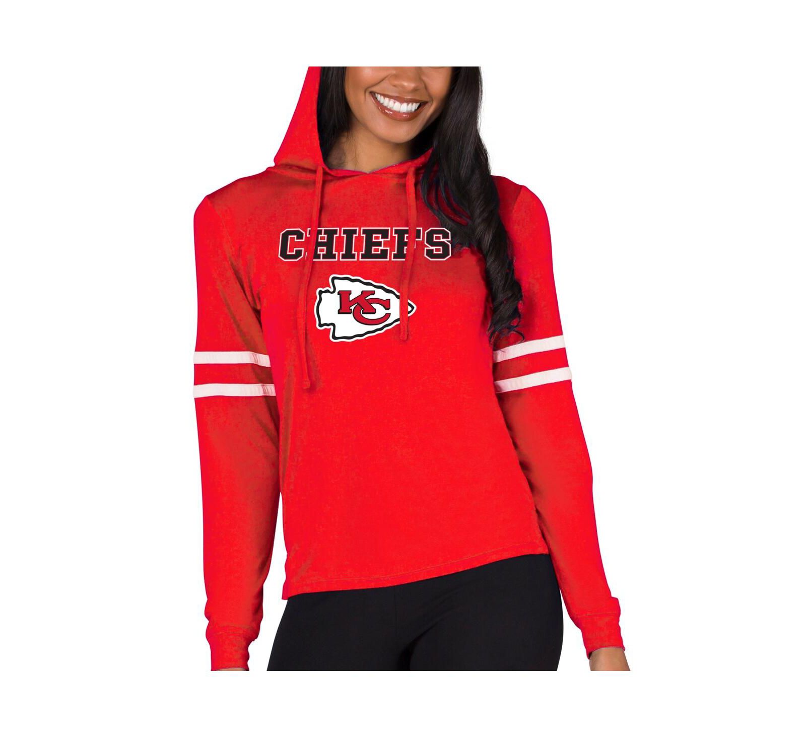 Женское легкое худи Concepts Sport Kansas City Chiefs Marathon, красное