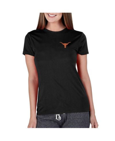 Топ Concepts Sport Women's Black Texas Longhorns Marathon Knit