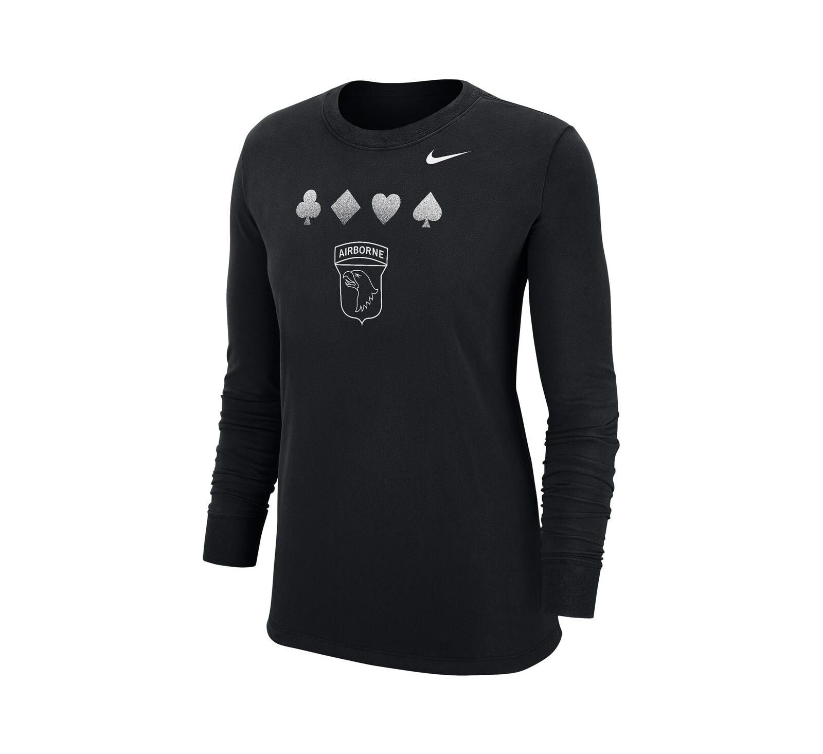 Nike Women's Black Army Black Knights 2024 Rivalry Collection Suit Long Sleeve T-Shirt