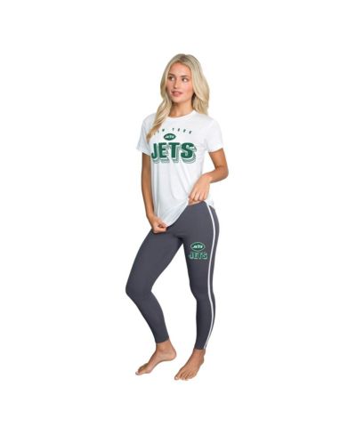 Женский комплект Concepts Sport 2-piece Charcoal/ New York Jets Sonata: топ и леггинсы