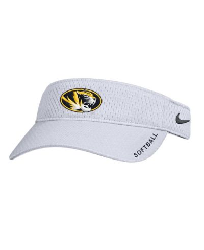 Nike Мужская бейсболка Missouri Tigers On-Field Softball Authentic Ace Performance с регулируемым козырьком, белая