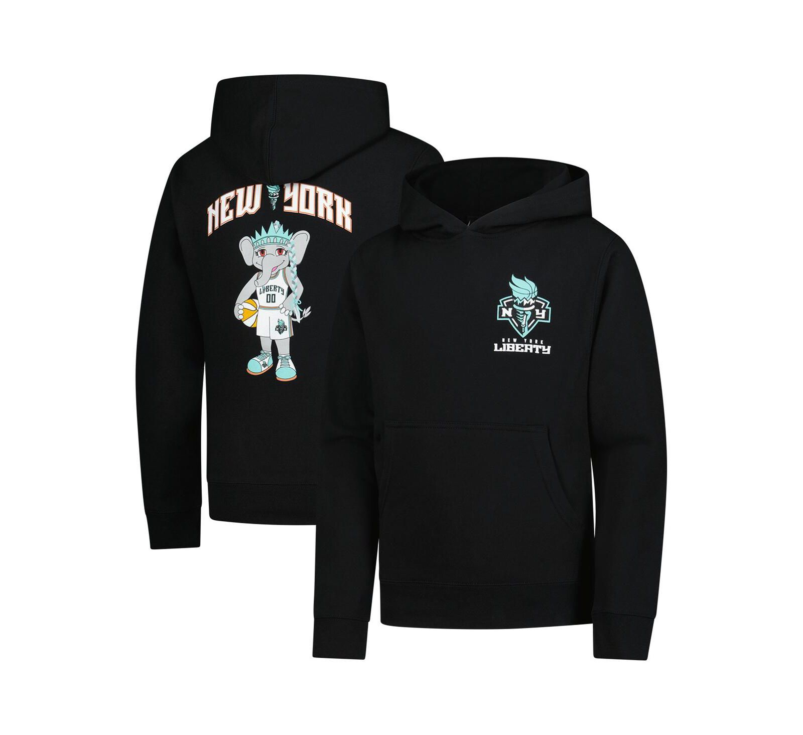 Худи Outerstuff с маскотом New York Liberty Ellie для мальчиков и девочек, черное