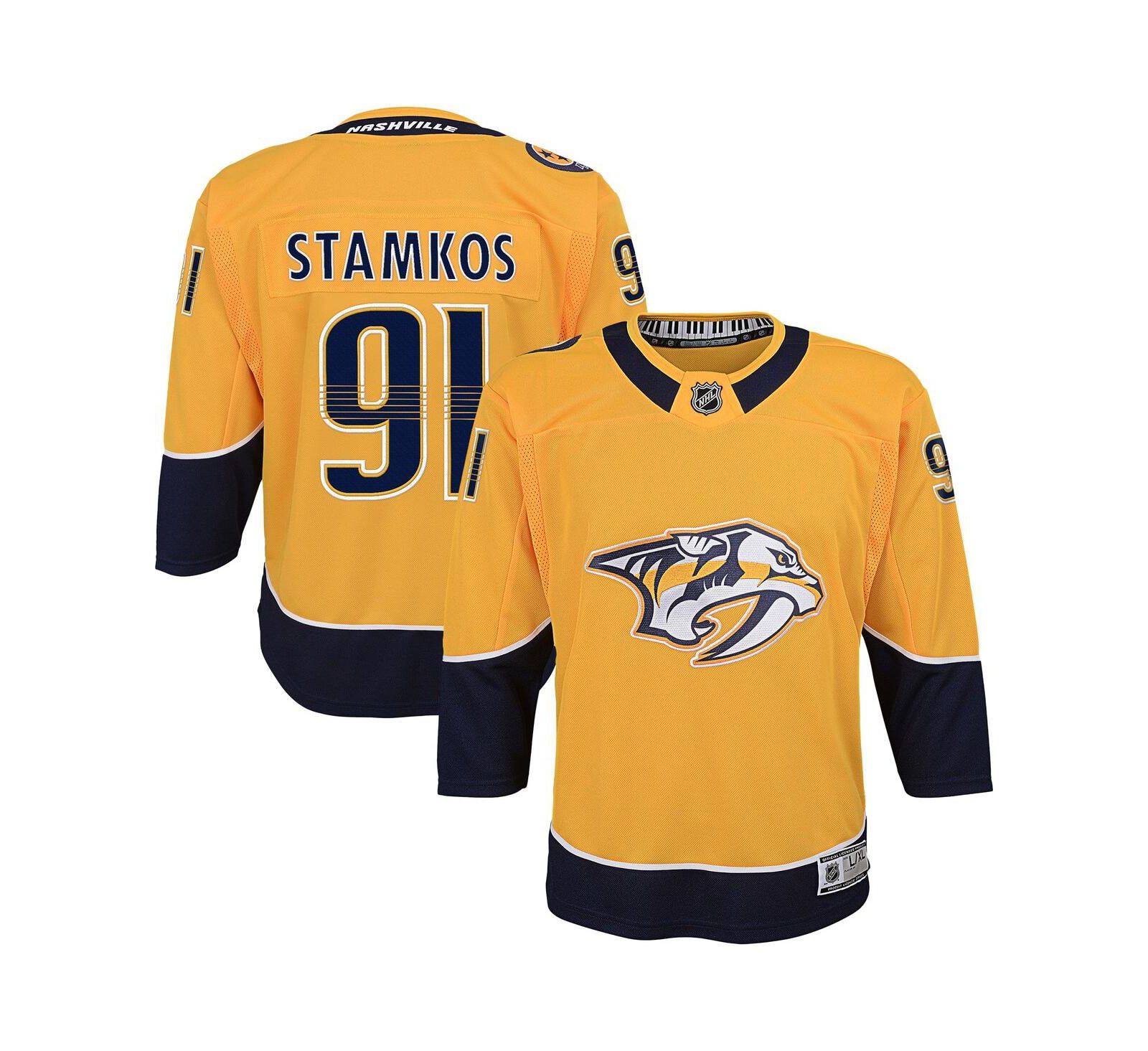 Outerstuff джерси Steven Stammos Gold Nashville Predators Premier Player для мальчиков и девочек
