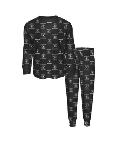 Outerstuff Детский комплект из футболки и брюк Las Vegas Raiders Black