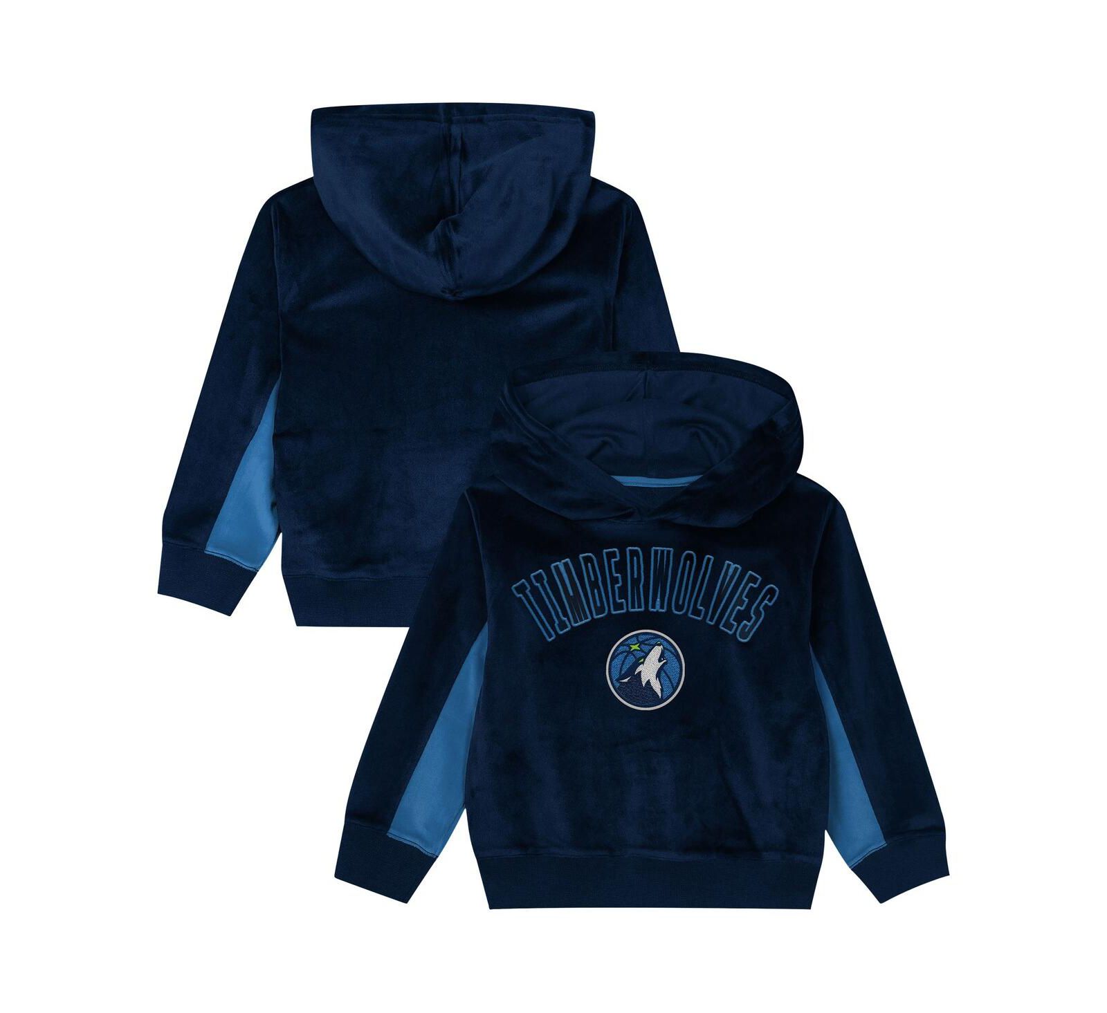 Outerstuff детское велюровое худи Navy Minnesota Timberwolves