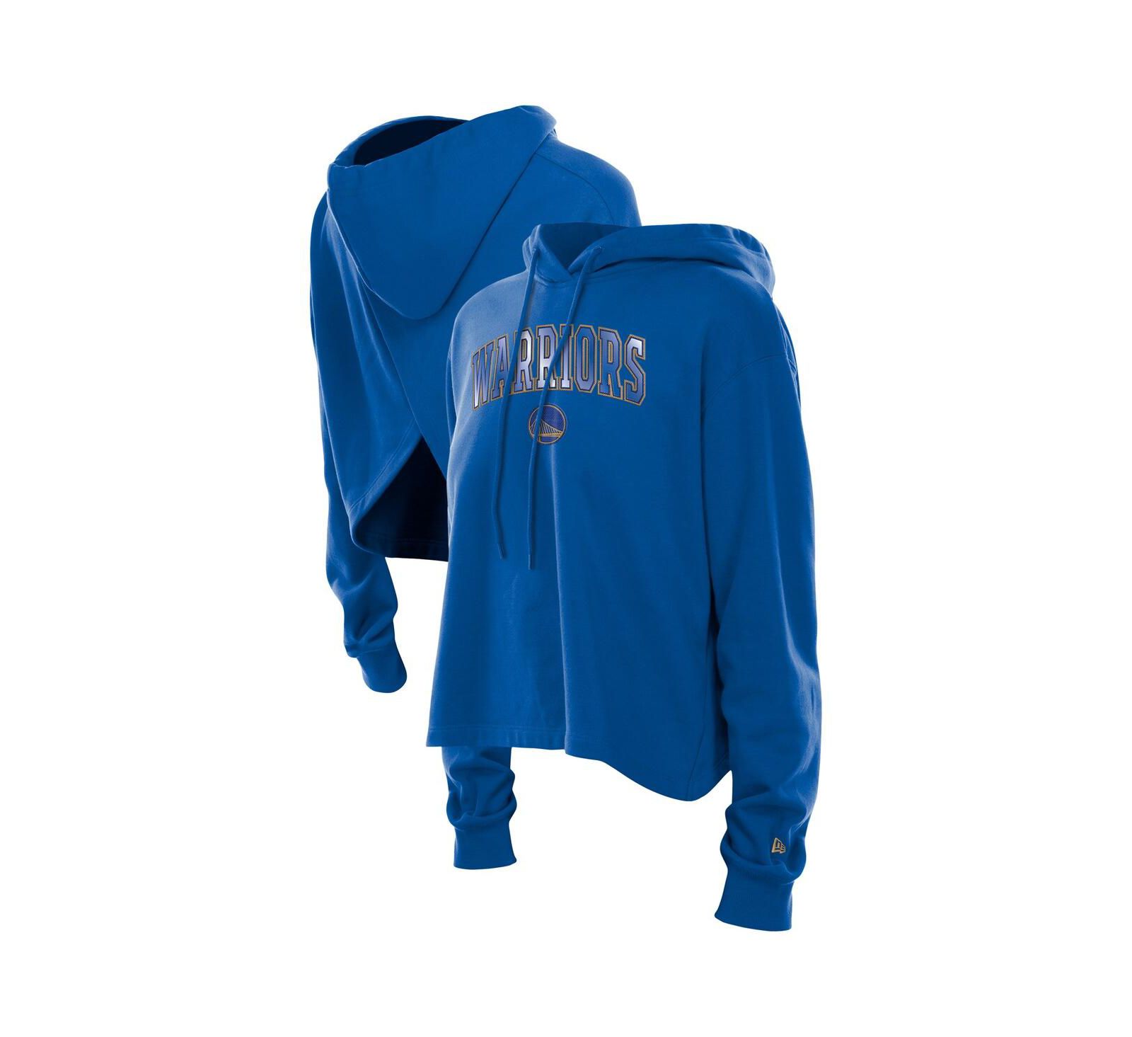 Женское худи New Era Royal Golden State Warriors Glam Game Open Back